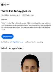 Email Inspiration from Square