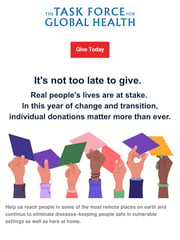 Email Inspiration from The Task Force for Global Health