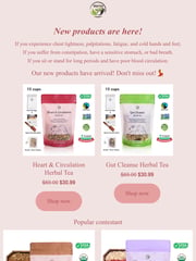 Email Inspiration from Vital Tea