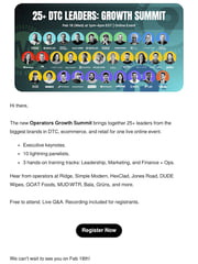 Email Inspiration from Angel @ Postscript