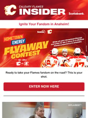 Email Inspiration from Calgary Flames Insider