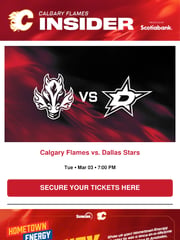 Email Inspiration from Calgary Flames Insider
