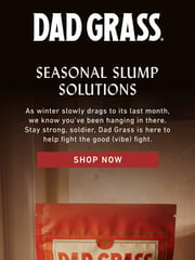 Email Inspiration from Dad Grass