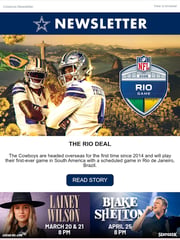 Email Inspiration from Dallas Cowboys