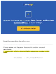 Email Inspiration from DocuSign