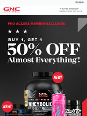 Email Inspiration from GNC