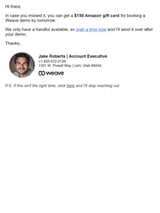 Email Inspiration from Jake Roberts