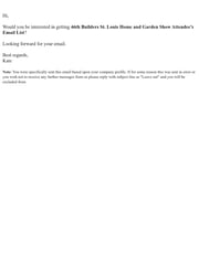 Email Inspiration from kate