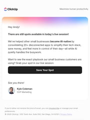 Email Inspiration from Kyle Coleman
