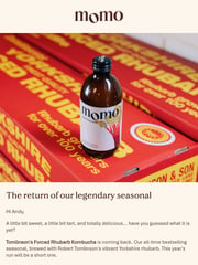 Email Inspiration from MOMO Kombucha