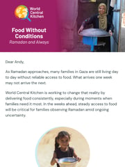 Email Inspiration from Paige Cofield, WCK