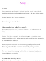 Email Inspiration from Sofie from Drip