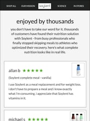 Email Inspiration from Soylent