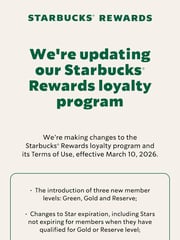 Email Inspiration from Starbucks