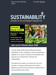 Email Inspiration from Sustainability at Leeds