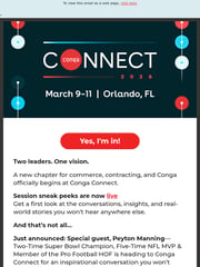 Email Inspiration from The Conga Team
