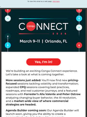 Email Inspiration from The Conga Team