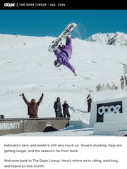 Email Inspiration from The Dope Lineup