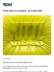Email Inspiration from Tobi from Kittl