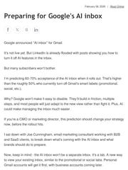 Email Inspiration from Tyler from EmailOS