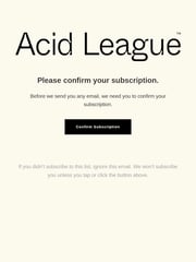 Email Inspiration from Acid League