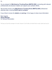 Email Inspiration from Alyssa Morgan