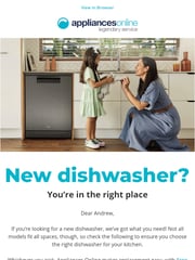 Email Inspiration from Appliances Online