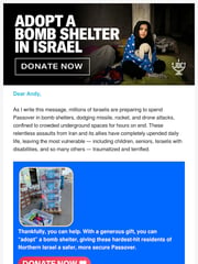 Email Inspiration from Ariel Zwang, JDC