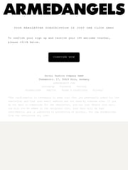 Email Inspiration from ARMEDANGELS