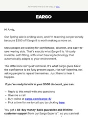 Email Inspiration from Bryan Crossley - EARGO