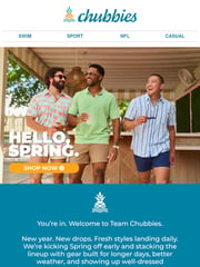 Email Inspiration from Chubbies