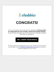 Email Inspiration from Chubbies