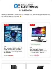Email Inspiration from Discount Electronics