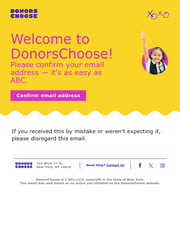Email Inspiration from DonorsChoose