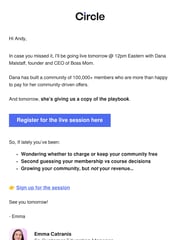Email Inspiration from Emma Catranis