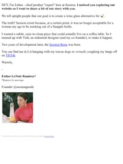Email Inspiration from Esther LeNoir Ramirez