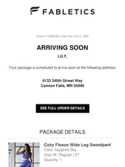 Email Inspiration from Fabletics
