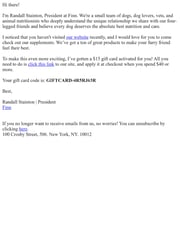 Email Inspiration from Finn