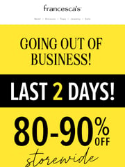 Email Inspiration from francesca's