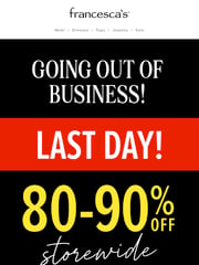 Email Inspiration from francesca's