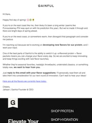 Email Inspiration from Jahaan | Gainful Founder & CEO