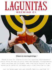 Email Inspiration from Lagunitas Brewing Co.