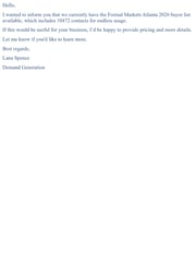 Email Inspiration from Lana Spence