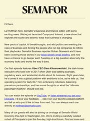 Email Inspiration from Liz Hoffman