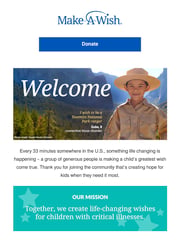 Email Inspiration from Make-A-Wish America