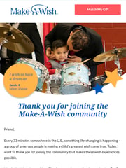 Email Inspiration from Make-A-Wish