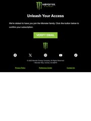 Email Inspiration from Monster Energy
