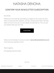 Email Inspiration from Natasha Denona