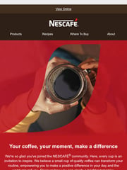 Email Inspiration from Nescafé