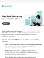 Email Inspiration from New Relic University